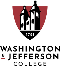 W&J College Logo. Old Main building towers over the year 1781